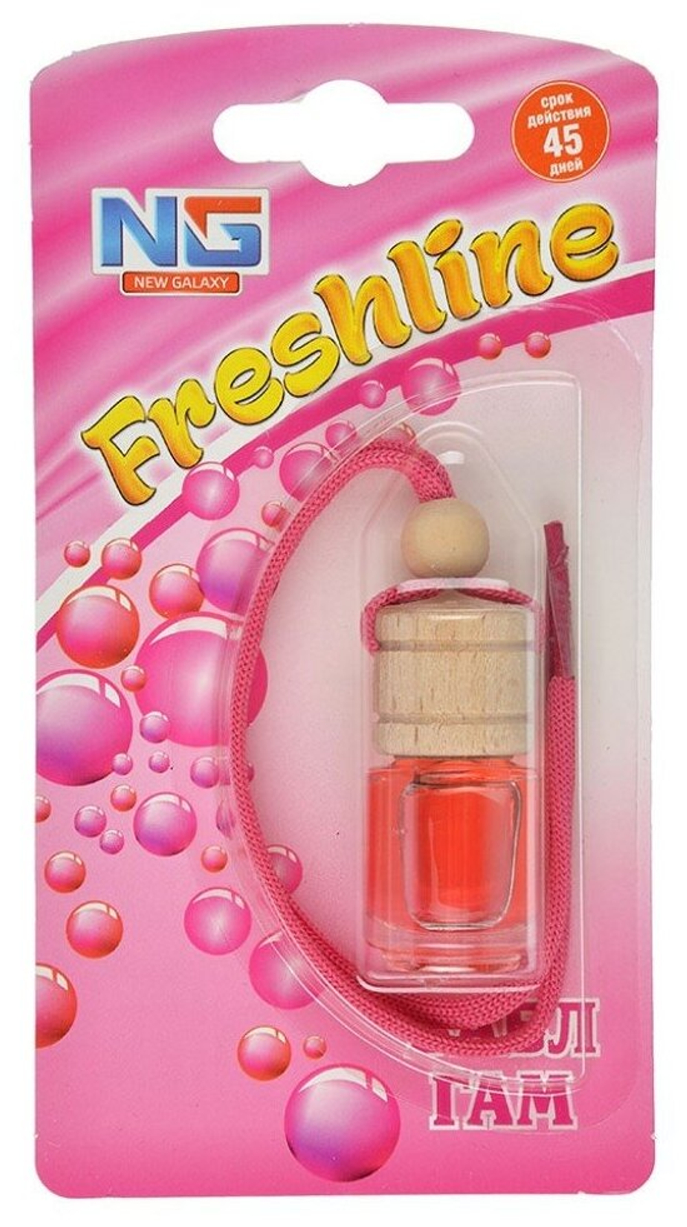 Ароматизатор New Galaxy 794-347 подвесной Freshline бабл гам