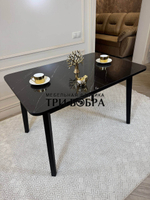 Кухонный раздвижной стол "Модерн", черный мрамор