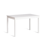 Обеденный комплект Хадсон (стол + 4 стула)/ Hudson Dining Set (mod.0102) МДФ/тополь/меламин, стол: 118х74х73 см, стул: 42,5x46,5x93,5 см, White (белый)