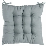 Сидушка на стул 40*40см «ИДЕА» цвет светло-серый