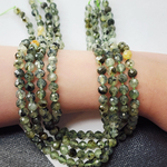 Пренит, настоящий мохито), шар огранка 6.6мм, цена за нить 19см