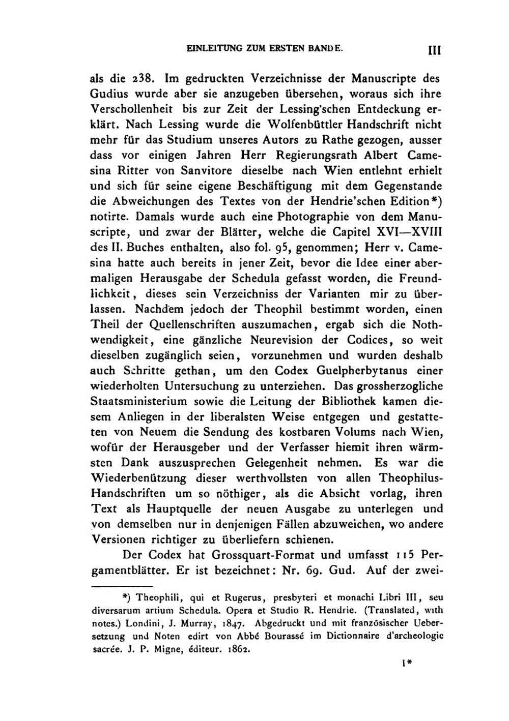 Schedula Diversarum Artium. Revidirter Text, Übersetzung und Appendix Band I | Theophilus