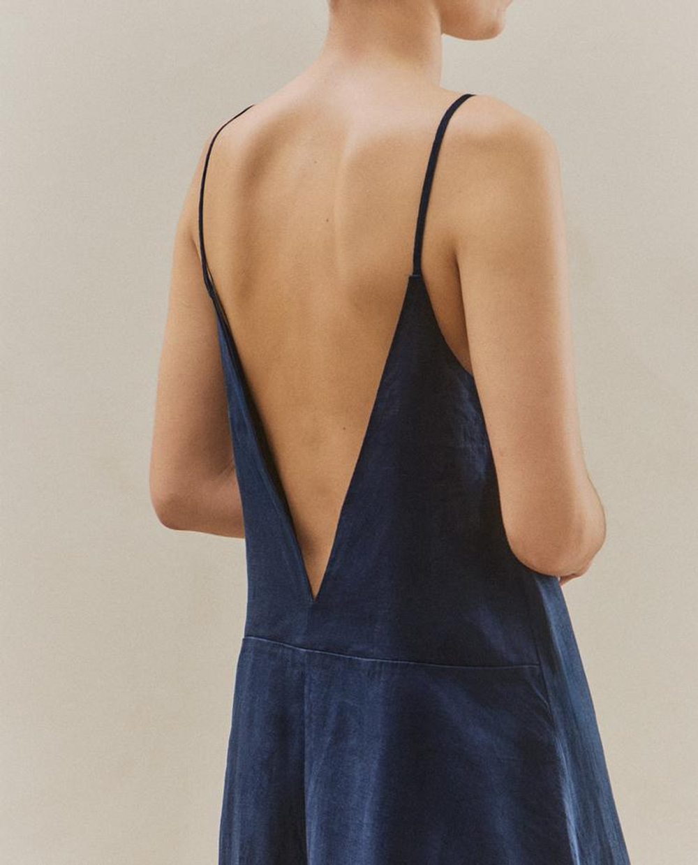 ZARA HOME АСИММЕТРИЧНОЕ ПЛЯЖНОЕ ПЛАТЬЕ, СИНИЙ