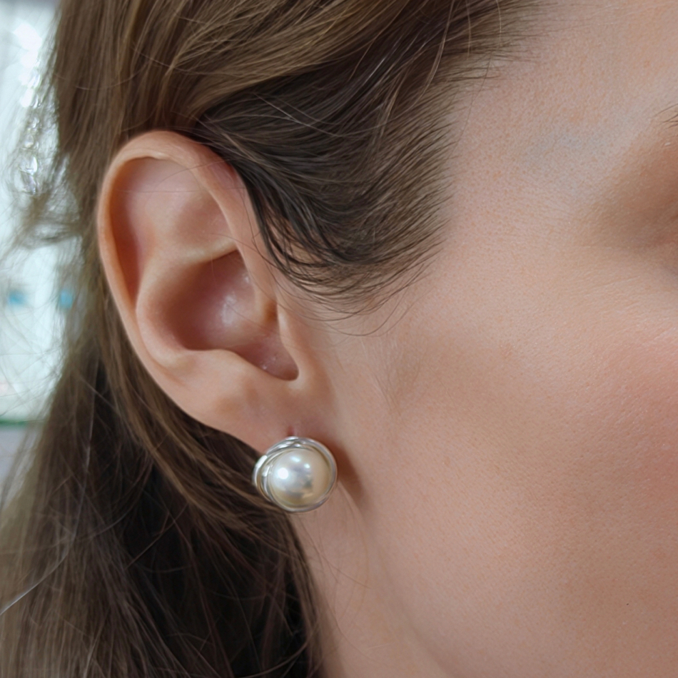 Серьги Fiore Luna WHITE PEARL ACE29685-02 S