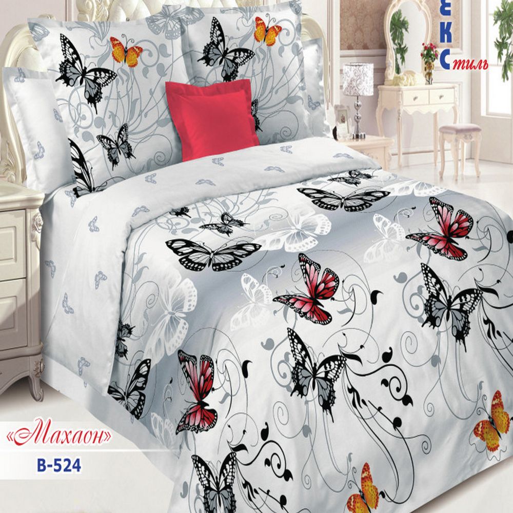 Комплект постельного белья "РУ. МАХАОН" дизайн: В-524, поплин, 100% хлопок, Россия. Комплект постельного белья "РУ. МАХАОН" дизайн: В-524, поплин, 100% хлопок, Россия.