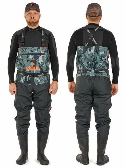 Полукомбинезон забродный NORFIN Pilot Camo Bootfoot