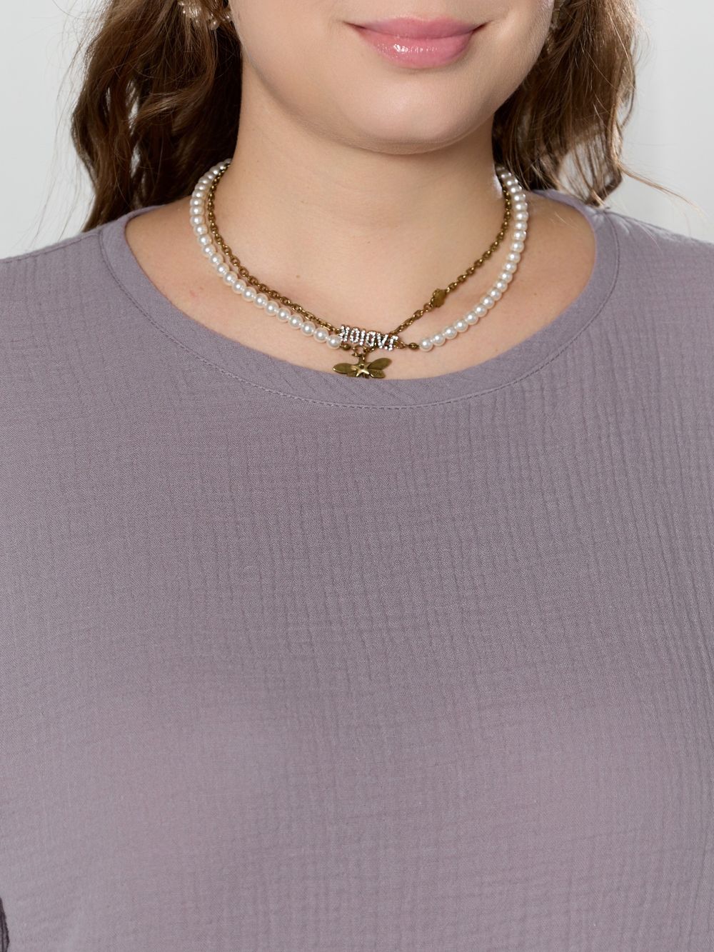 Блузка Вуаль-4 Виотекс СЕРЫЙ