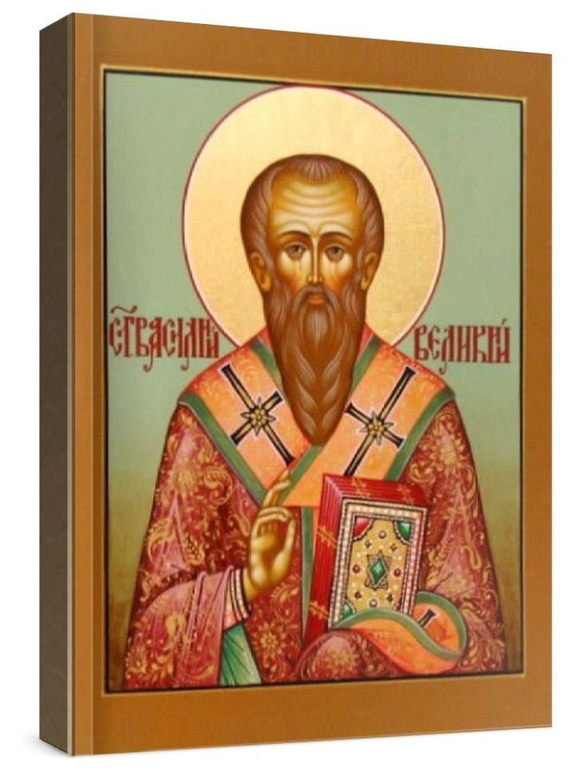 Василий Великий (рукописная икона)