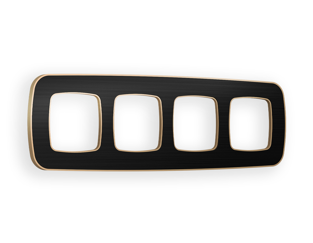 OF640544 Рамка OMEGA Coint (Черный Стекло органическое/Шампань) 4-ая