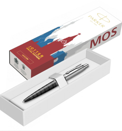Parker Jotter Moscow Black CT, шариковая ручка, M, подарочная упаковка