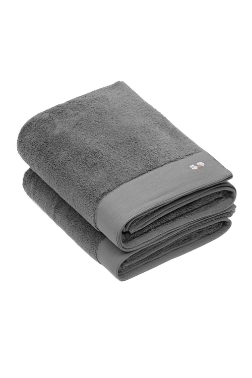 Полотенце из органического хлопка Pure Cotton 80х150 темно-серый