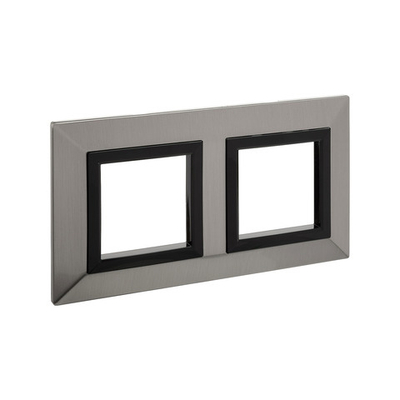 Рамка из металла, "Avanti", никелированная, 2 поста (4 мод.)