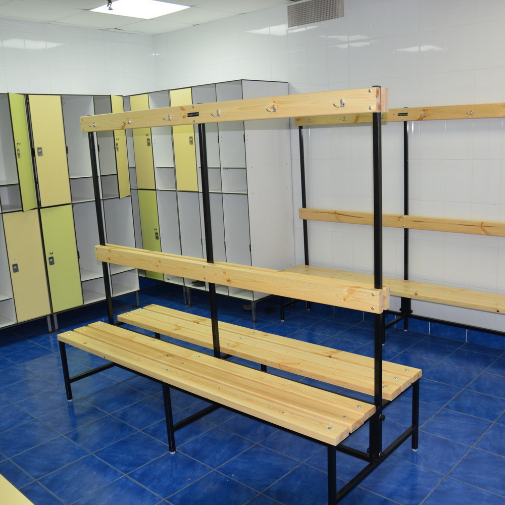 Скамейка для раздевалки двухсторонняя