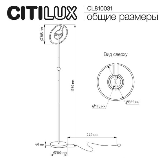 Торшер Citilux Loong CL810031