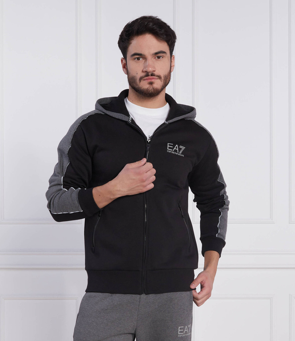 Худи EA7 - черный(6LPM16 PJ07Z)