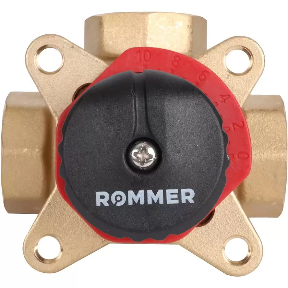 Трехходовой смесительный клапан 3/4 KVs 6.3 ROMMER (RVM-0003-006320)