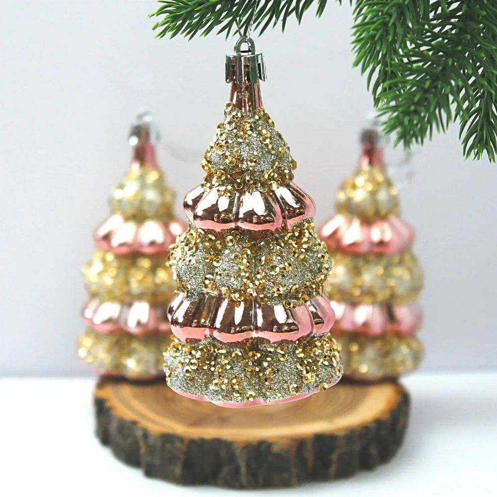 Набор украшений SHINE «Magic tree» 6х10,4 см (3 шт.), rose pink