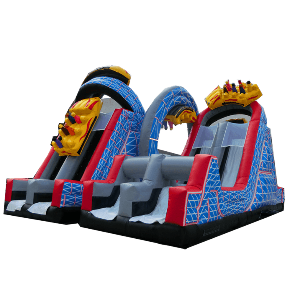 Надувной батут-горка "Американские горки"