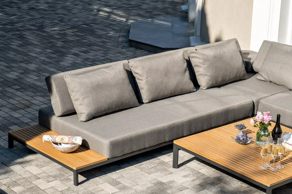 "Амальфи" трансформирующаяся лаунж-зона из алюминия, цвет графит