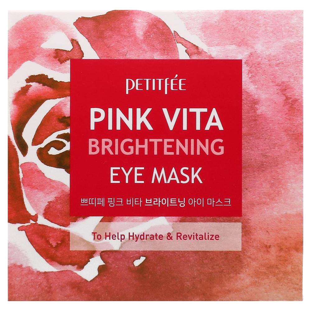Petitfee, Осветляющая маска для глаз Pink Vita, 60 шт. (70 г)