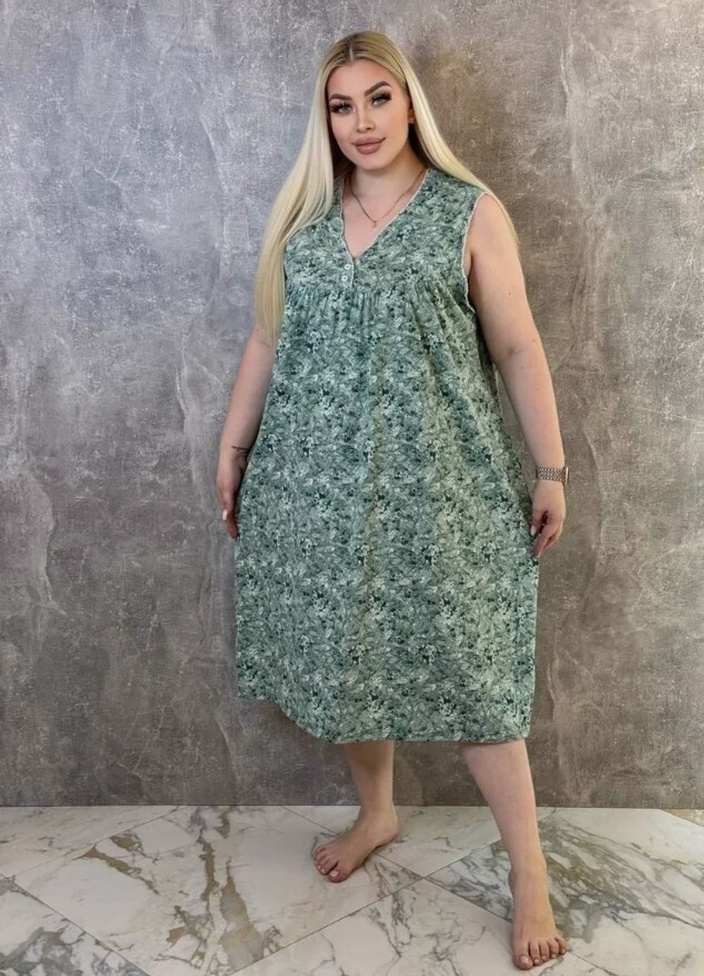 Сорочка х/б без рукава (норма) Н0001