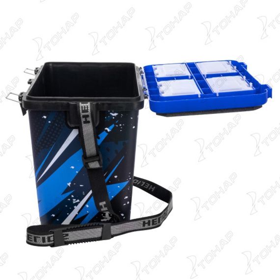 Ящик рыболовный зимний ICE FISHING PERCH односекционный синий (HS-IB-19-IFB-1) Helios