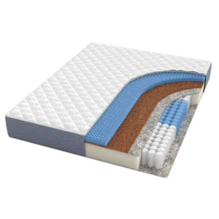 Матрас BuyNice, 19,5 см, жесткость выше средней, независимые пружины