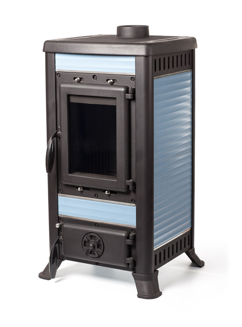 Печь-камин Klemens голубой