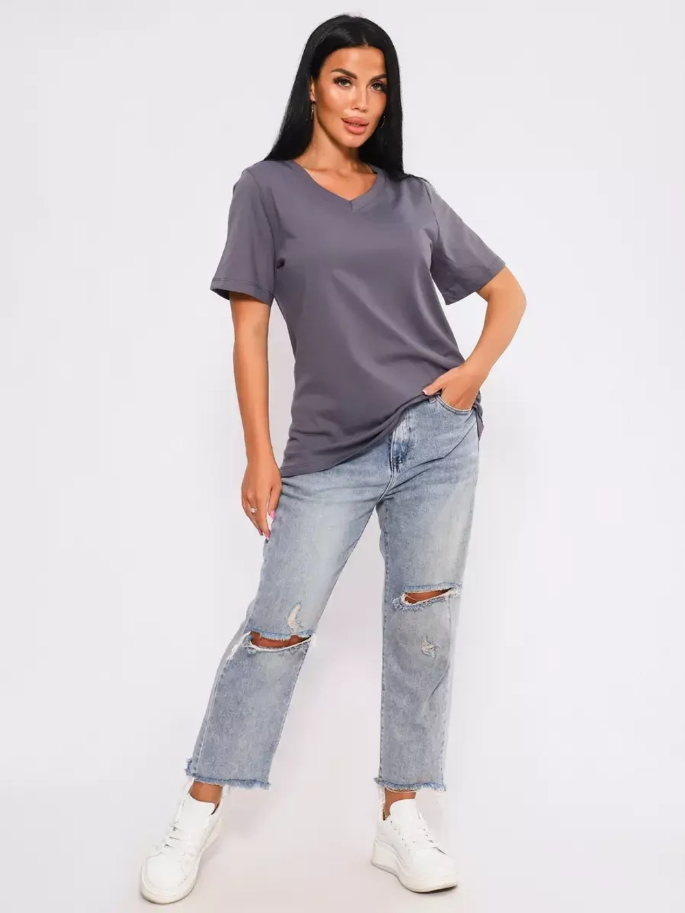 Футболка базовая большие размеры