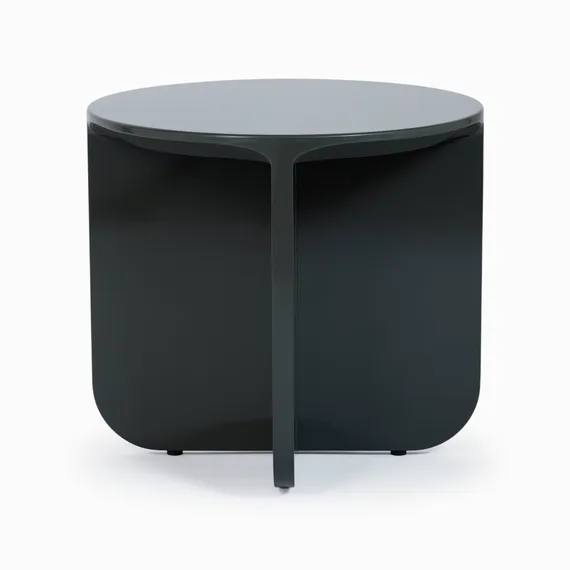 Кофейный стол Petra Ø50х45 см, зеленый глянец