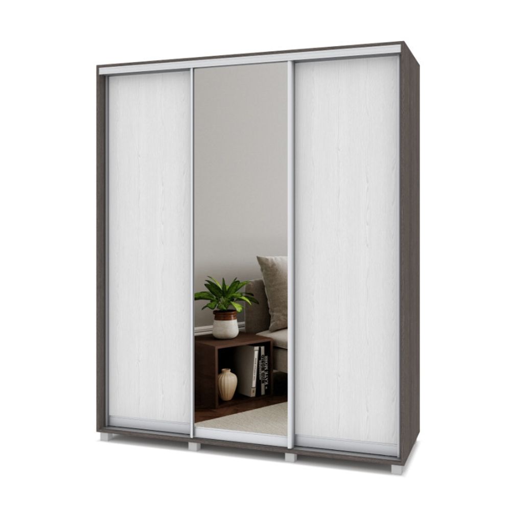 Шкаф-купе трехстворчатый "Роланд" Р672, ЛДСП, MODERN