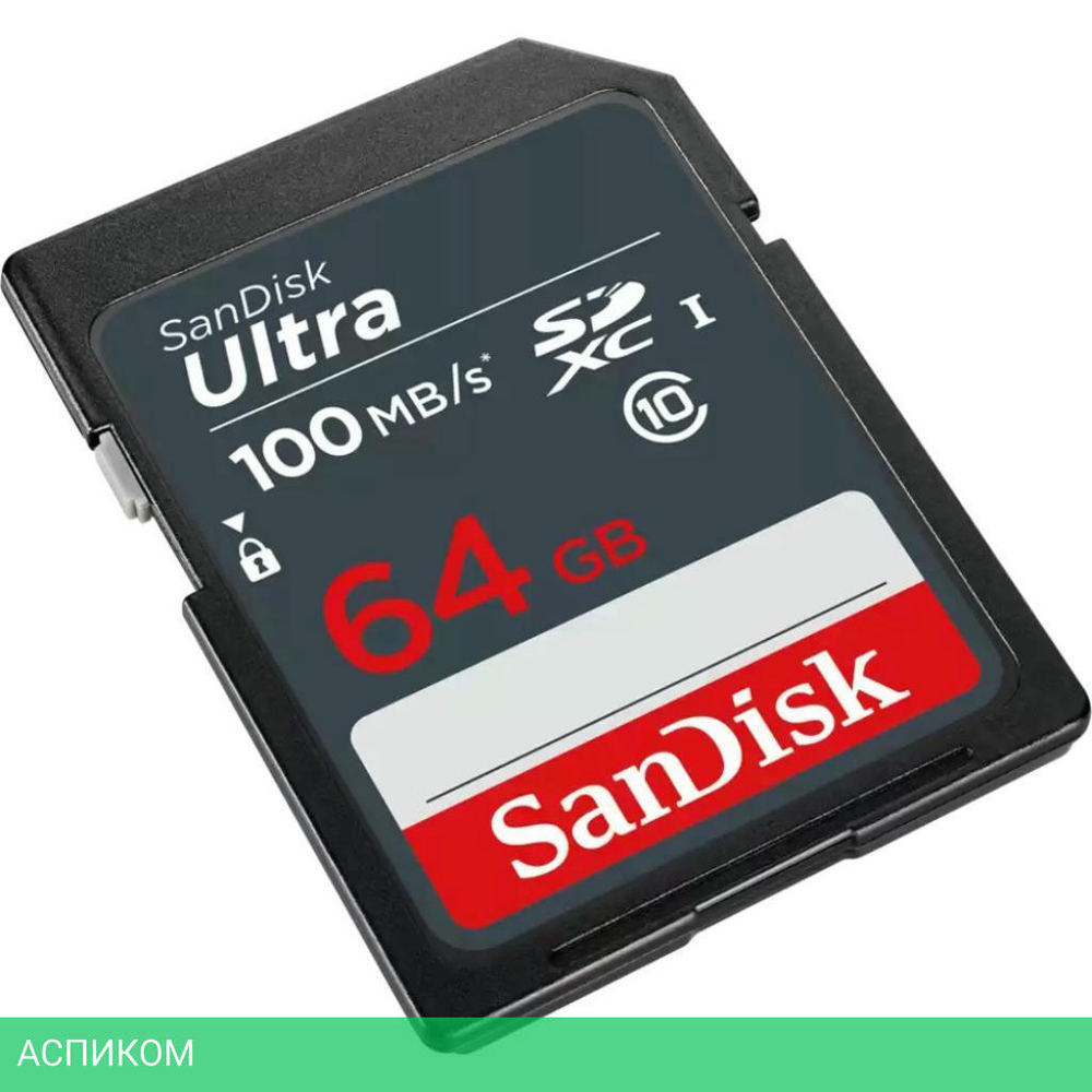 Карта памяти SanDisk Ultra SDXC 64GB (SDSDUNR-064G-GN3IN)