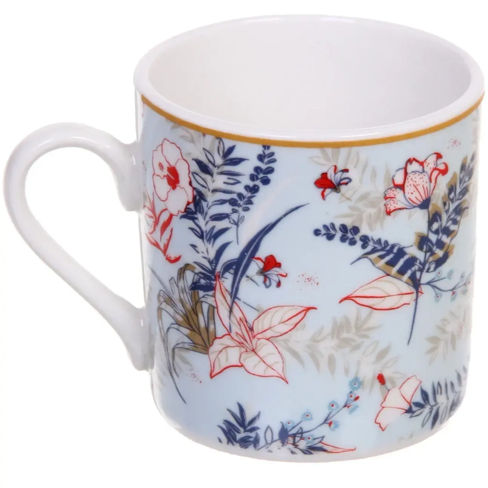 Кофейный набор 12 предметов «Paradise» (6кружек 90мл+6блюдец), голубой