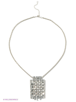 "Плетенка" подвеска в серебряном покрытии из коллекции "Сударыня" от Jenavi с замком карабин