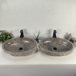 Раковина из мрамора ПАРА! Erozy Grey EM-64669 61*42*16 0189