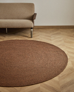 Ковер Despas из синтетических волокон терракотовый Ø200 см