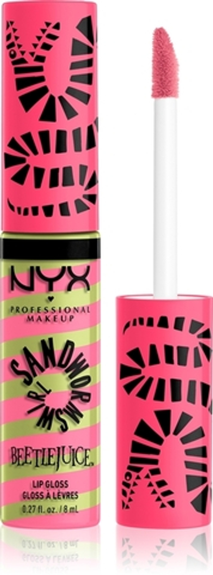 NYX Professional Makeup Beetlejuice Sandworm Swirl - блестящий блеск для губ, 8 ml