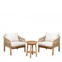 Комплект уличной мебели Ravona из массива акации, 2 кресла, столик