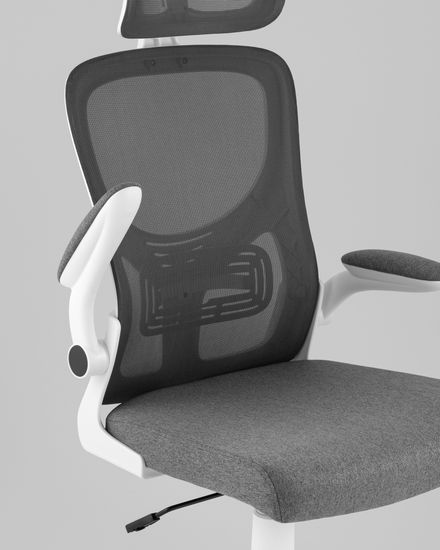 Кресло офисное TopChairs Airone серый ткань