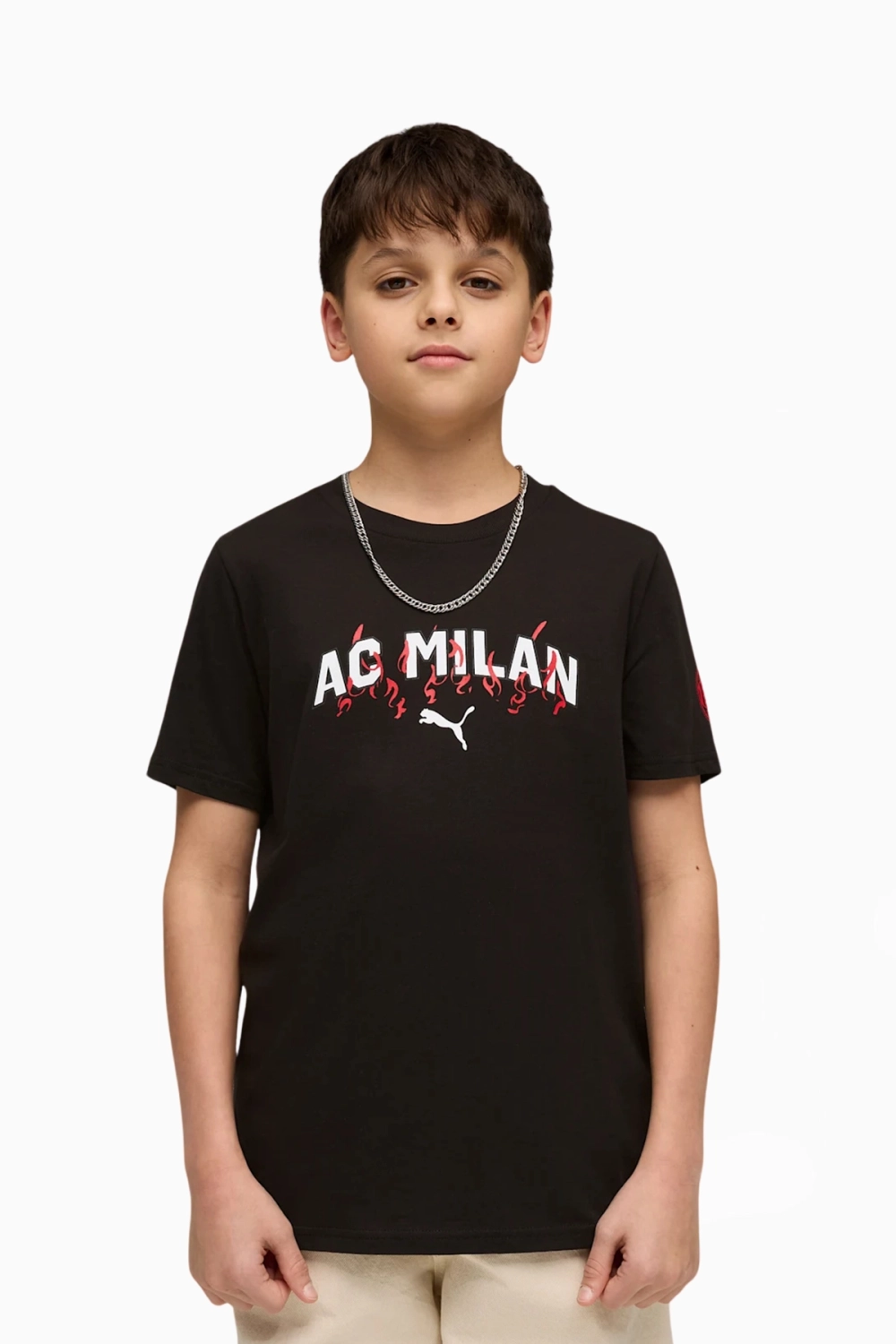 Футболка Puma AC Milan 25/26 FtblCulture Tee Junior - черный