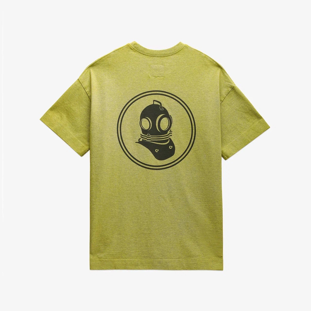 TSHRT_BXFT Sprayed GMD Melange Lime