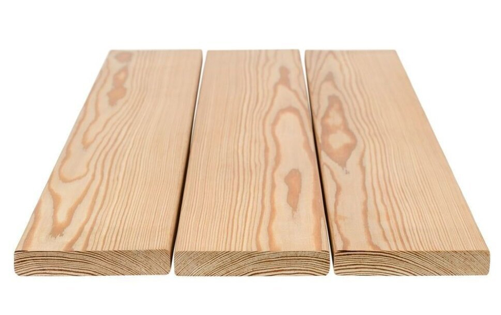 Планкен прямой 20х90х3000 мм (сорт АВ) лиственница Цена за м²