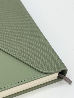 Блокнот А5 конвертом 96 л  в линейку зеленый (30579-2)