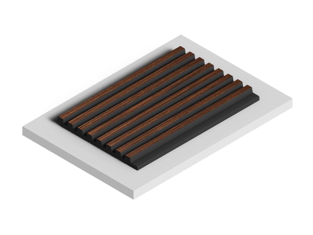 Стеновая панель HiWood декорированная, 270x12 см