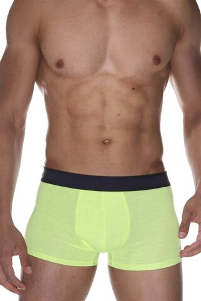 Неоново-жёлтые хлопковые трусы-боксеры (Размер: L) (Цвет: желтый)