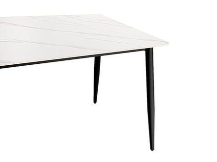 Стол Uni-Form-S2.2B SBlack/White Matt Marble 727*1300*700