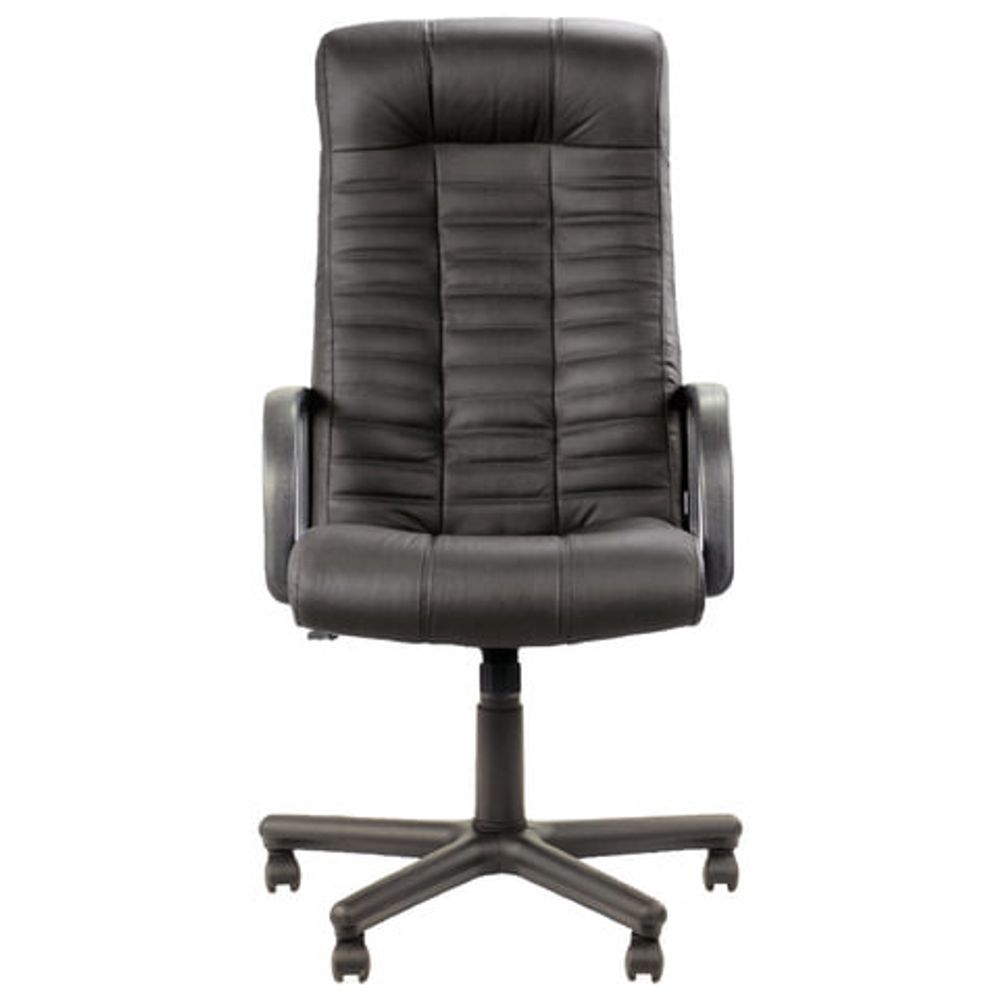 Кресло офисное "Atlant", кожа, черное