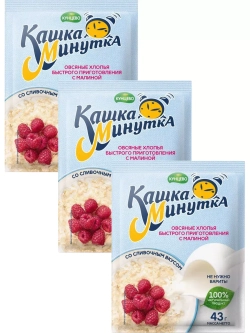 Кашка Минутка со сливками в ассортименте х 15 штук