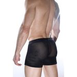 Мужские трусы боксеры черные прозрачные Don Moris DM012162