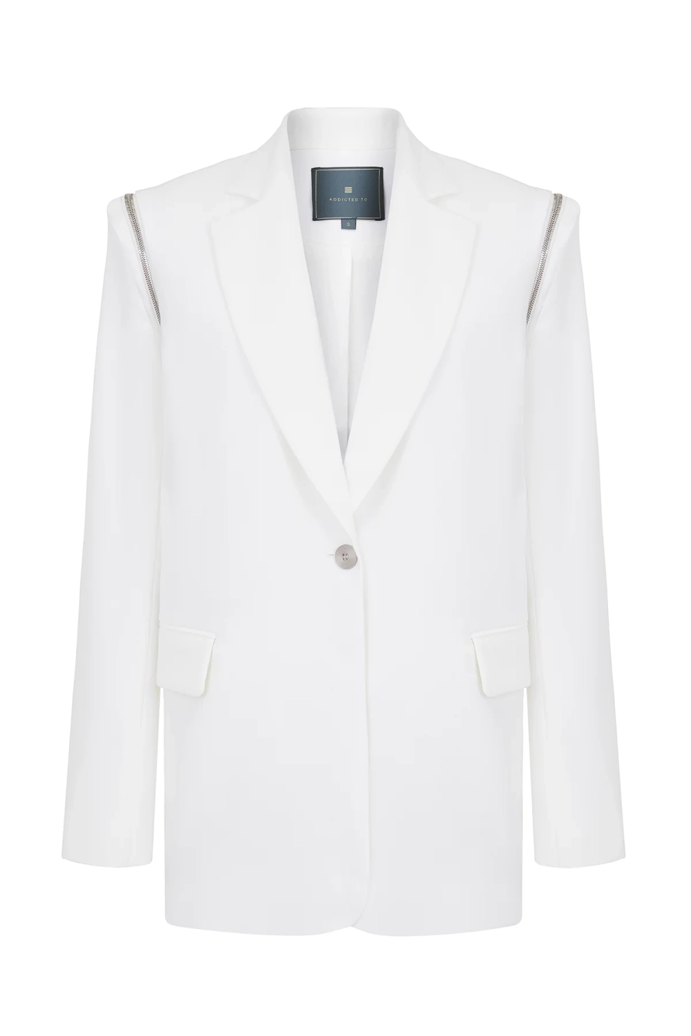 Блейзер оверсайз с молниями